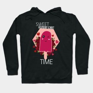 Raspberry sorbet Kawaii Cute Sweet Raspberry Sorbet Time Hoodie